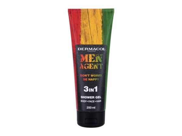 Dermacol Men Agent Don´t Worry Be Happy (M) 250ml, Sprchovací gél 3in1