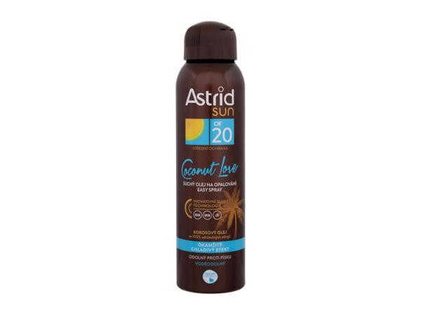 Astrid Coconut Love Dry Easy Oil Spray Sun (U)  150ml, Opaľovací prípravok na telo