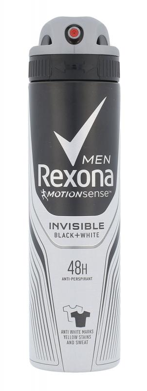 Rexona Invisible Black + White Men (M)  150ml, Antiperspirant