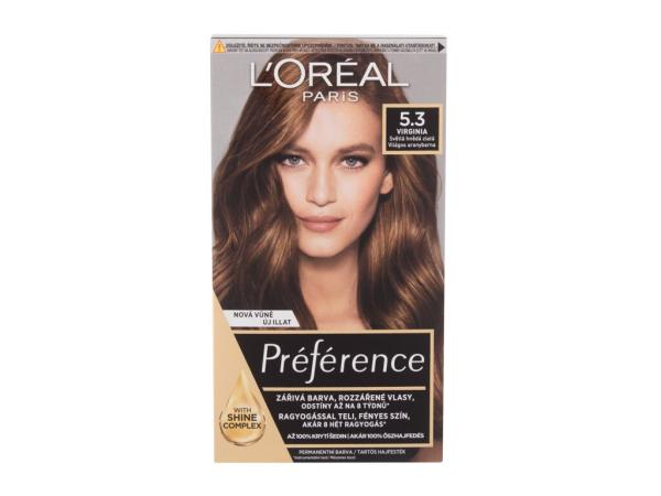 L'Oréal Paris Préférence 5,3 Virginia (W) 60ml, Farba na vlasy