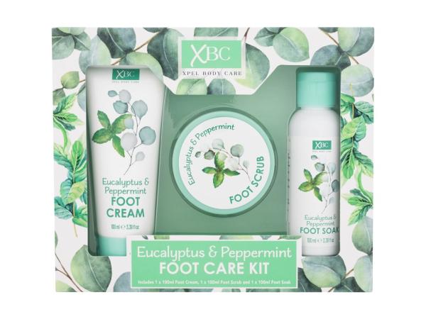 Xpel Foot Care Kit Eucalyptus & Peppermint (W)  100ml, Krém na nohy