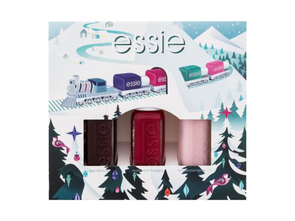 Essie Nail Polish Christmas Mini Trio Pack Bordeaux (W) 15ml, Lak na nechty