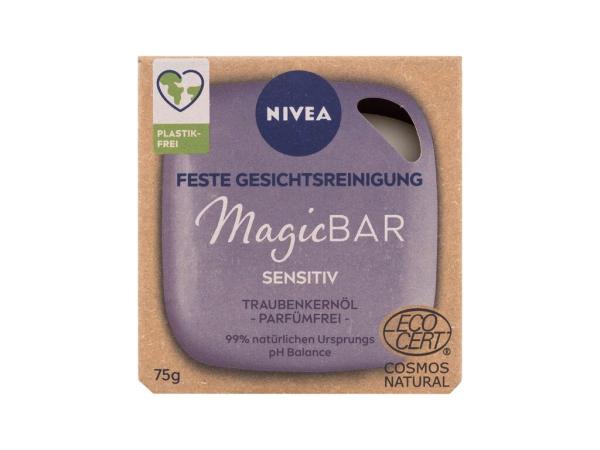 Nivea Magic Bar Sensitive Grape Seed Oil (W) 75g, Čistiace mydlo