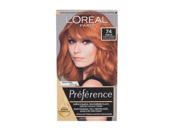 L'Oréal Paris Préférence Féria 74 Dublin (W) 60ml, Farba na vlasy