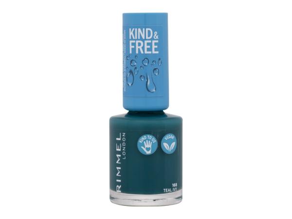 Rimmel London Kind & Free 168 Teal Ivy (W) 8ml, Lak na nechty