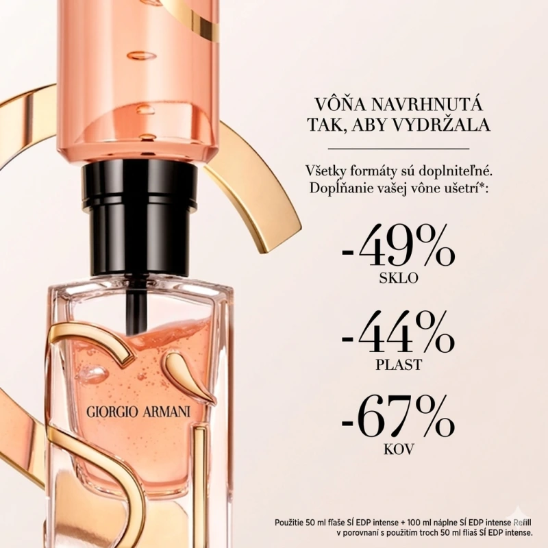 Giorgio Armani Si Intense 2023 (W) 100 ml, Parfumovaná voda Náplň 2
