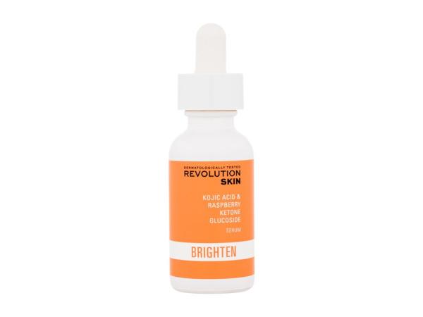 Revolution Skincare Kojic Acid & Raspberry Ketone Glucoside Serum Brighten (W)  30ml, Pleťové sérum