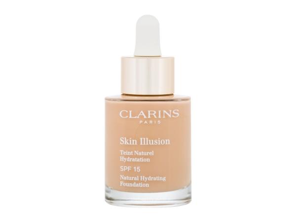 Clarins Skin Illusion Natural Hydrating 110 Honey (W) 30ml, Make-up SPF15