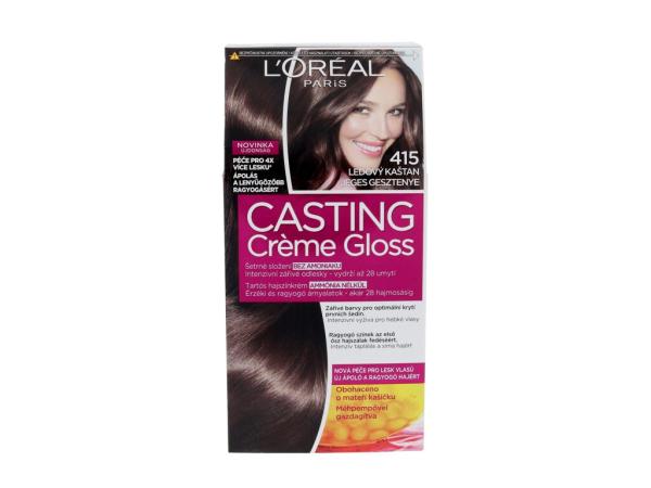 L'Oréal Paris Casting Creme Gloss 415 Iced Chestnut (W) 48ml, Farba na vlasy