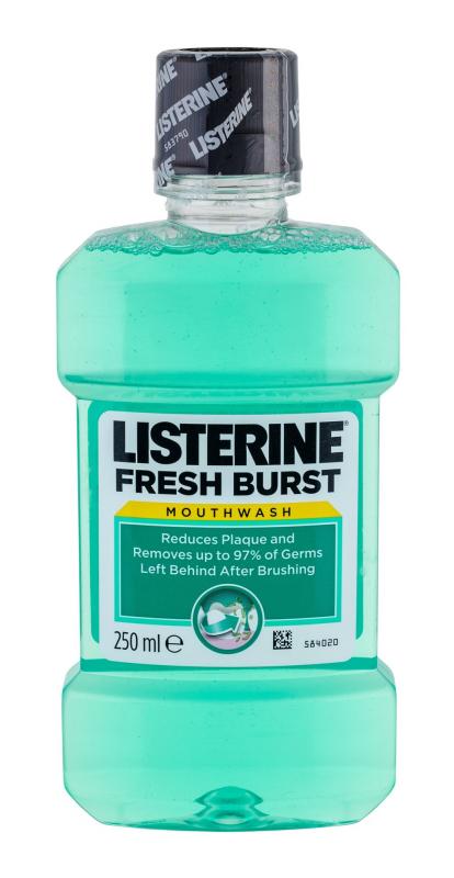 Listerine Fresh Burst Mouthwash (U)  250ml, Ústna voda