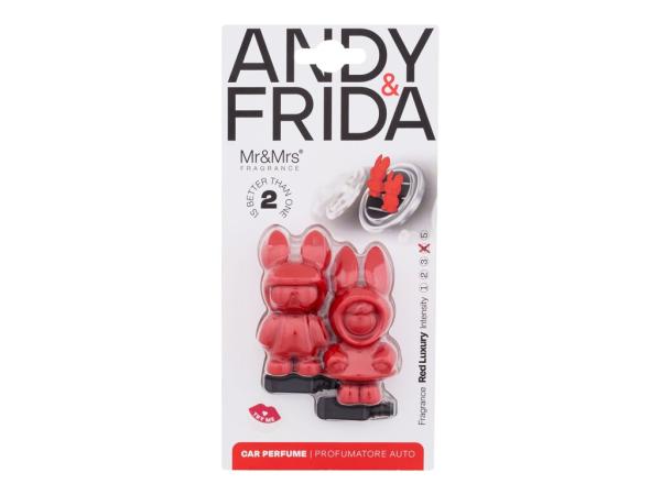 Mr&Mrs Fragrance Andy & Frida (U) 1ks, Vôňa do auta Red Luxury