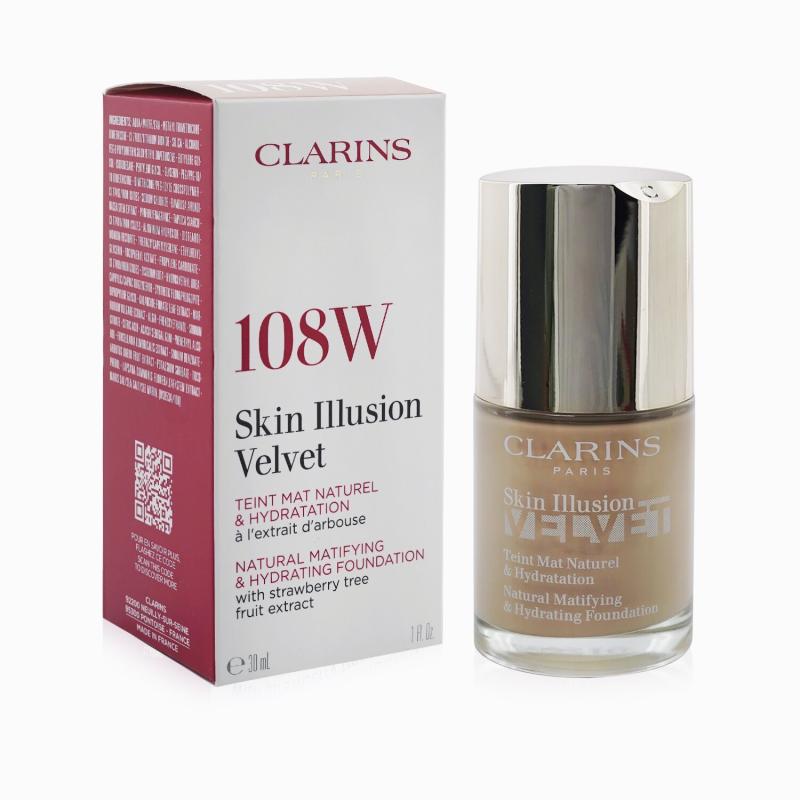 Clarins Velvet Skin Illusion 108W Sand Tinted 30ml, Make-up