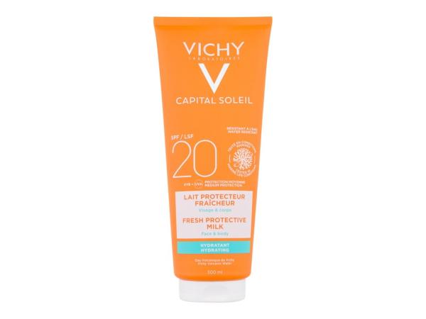 Vichy Capital Soleil Fresh Protective Milk (U) 300ml, Opaľovací prípravok na telo SPF20