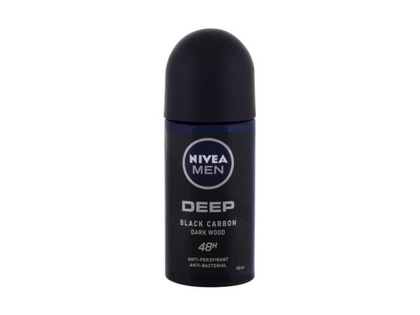 Nivea Men Deep Black Carbon (M) 50ml, Antiperspirant 48H