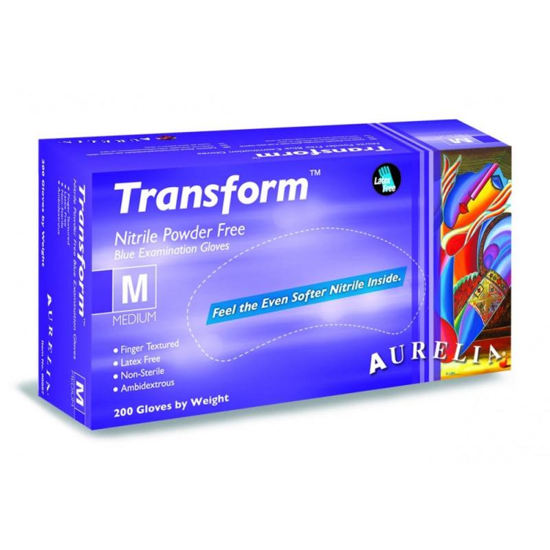 Aurelia Transform Blue Purple PF Nitrile Gloves, Jednorázové Nitrilové rukavice 200ks
