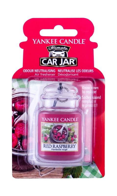 Yankee Candle Red Raspberry Car Jar (U) 1ks, Vôňa do auta