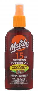 Malibu Bronzing Tanning Oil Coconut (W) 200ml, Opaľovací prípravok na telo SPF15