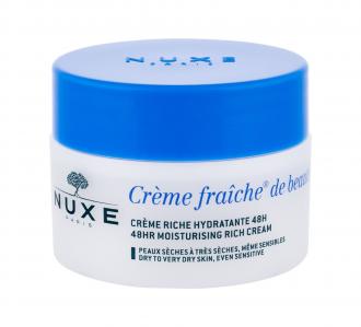 NUXE 48HR Moisturising Rich Cream Creme Fraiche de Beauté 50ml, Denný pleťový krém (W)