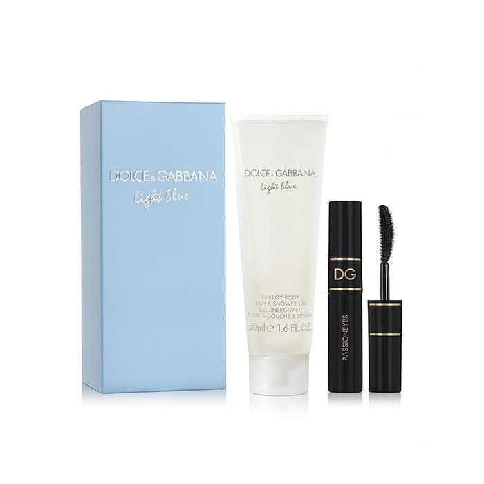 Dolce&Gabbana Light Blue Sprchovací gél 100ml + Riasenka 2.75ml, Darčeková sada