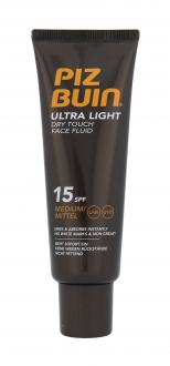 PIZ BUIN Ultra Light Dry Touch Face Fluid SPF15 50ml, Opaľovací prípravok na tvár