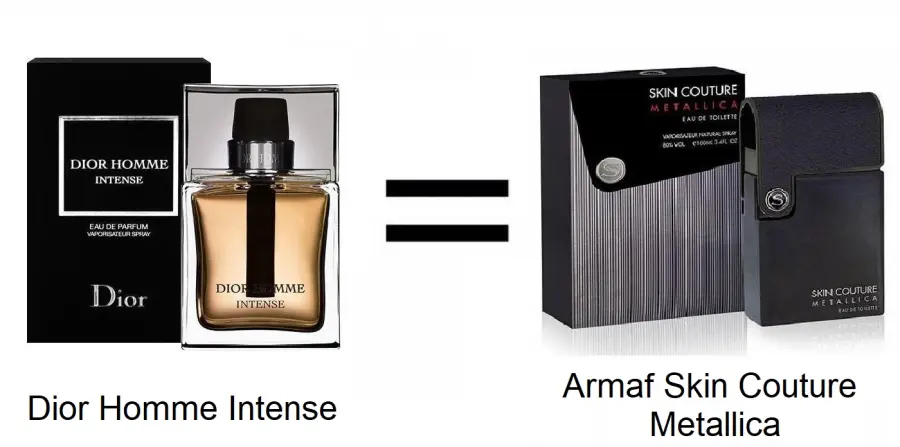 Armaf Skin Couture Metallica is Dior Homme Intense clone