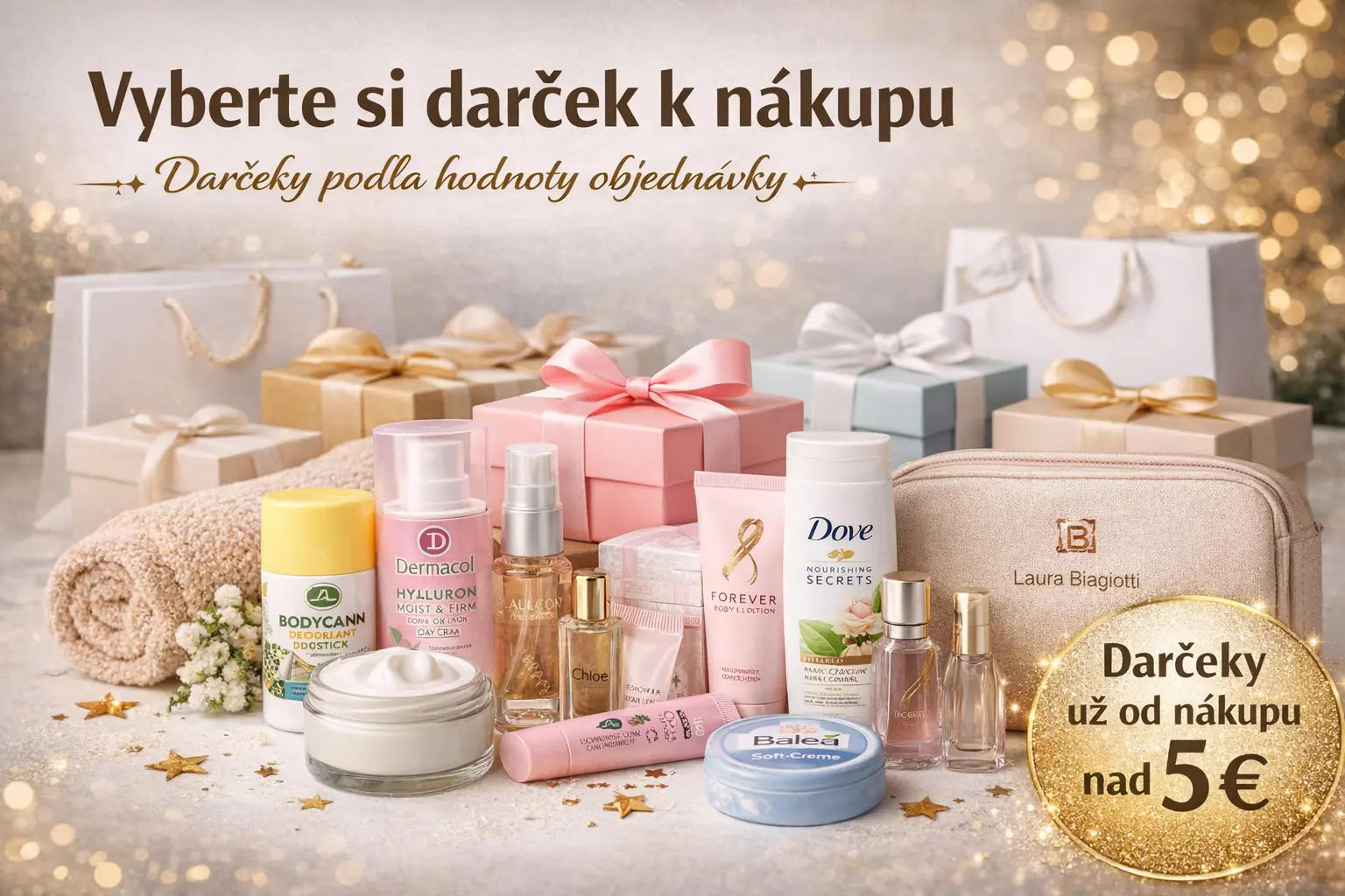 Darčeky k nákupom banner